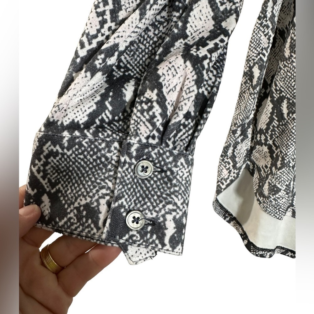 Tyler Boe Grey Blush Python Reptile Print Sueded-… - image 5